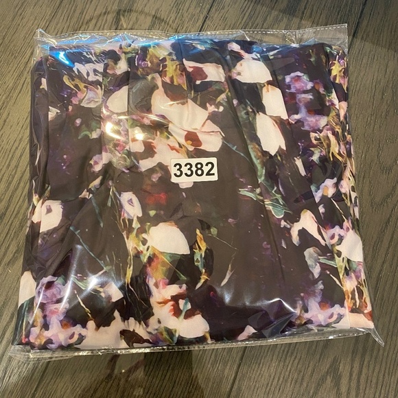 Dalia Macphee Pleated Shirt dress Multicolored abstract floral 33382 - Picture 12 of 13